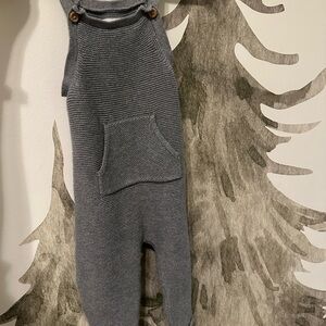 Gray Knit Kids One Piece
